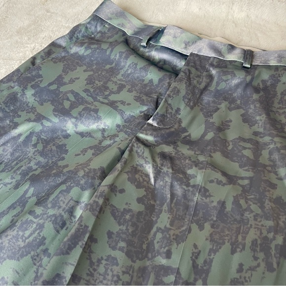 Wide leg trousers in abstract wave print W34 L34 - Picture 2 of 4